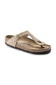 Japanke od nubuk kože Birkenstock Gizeh SFB 1018999 bež SS25