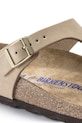 Obuwie Birkenstock japonki nubukowe Gizeh SFB 1018999 beżowy
