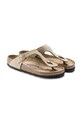 Japanke od nubuk kože Birkenstock Gizeh SFB bež 1018999