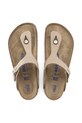 Japanke od nubuk kože Birkenstock Gizeh SFB 1018999 bež