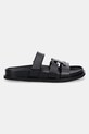 Tory Burch slapi de piele Ines Sport 161636.006 negru SS25