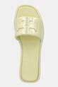 Kožené šľapky Tory Burch Double T Sport Slide žltá 141380.701