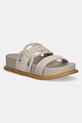 Liu Jo papuci din piele LOREN 06 piele întoarsă bej SA5125PX002S1820