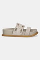Liu Jo papuci din piele LOREN 06 SA5125PX002S1820 bej SS25