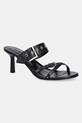 HUGO slapi de piele Katniss subțire negru 50542113.001