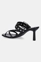 Încălțăminte HUGO slapi de piele Katniss 50542113.001 negru