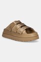 Pantofle UGG Goldenglow Slide textilní hnědá 1167430.DND