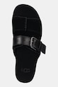 Semišové šľapky UGG Aubrey Slide čierna 1167451.BLK