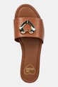 Kožne natikače Love Moschino smeđa JA28161G0MIA0201