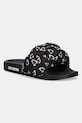Šľapky Love Moschino plochý čierna JA28312G0MIW100B