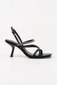 Кожаные сандалии Karl Lagerfeld KARMEL шпилька чёрный KL33625.000