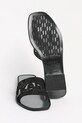 Semišové šľapky Karl Lagerfeld SKOOT II KL80402.5S0 čierna