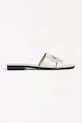 Замшевые шлепанцы Karl Lagerfeld SKOOT II венский серебрянный KL80402.5SL