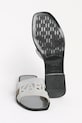 Замшевые шлепанцы Karl Lagerfeld SKOOT II KL80402.5SL серебрянный