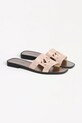 Semišové šľapky Karl Lagerfeld SKOOT II KL80402.5SP ružová SS25