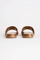 Обувь Кожаные шлепанцы Karl Lagerfeld PETALO BROOCH SLIDE KL80725.022 коричневый