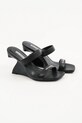 Karl Lagerfeld papuci de piele WAVERLY KL34611.000 negru SS25