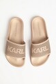 Karl Lagerfeld șlapi de piele KONDO 2.0 aur KL80915.0T8
