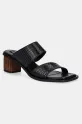 Δερμάτινες παντόφλες Alohas Gabin Alli 5-8 cm μαύρο S100764.01