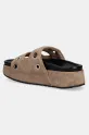 Obuwie Inuikii klapki zamszowe Suede Studs 1004.005.0151.163 brązowy