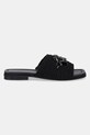 Inuikii klapki Woven Strap Stones 1004.003.0601.000 czarny SS25