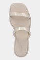 Calvin Klein klapki DOUBLE BAR SLIDE - JELLY beżowy HW0HW02417