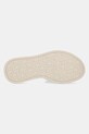 Kožené pantofle Calvin Klein FLATFORM SLIDE W/CK HW - LTH HW0HW02368 béžová