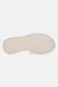 Kožené pantofle Calvin Klein FLATFORM SLIDE W/CK HW - LTH HW0HW02368 béžová