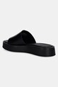 Obuwie Calvin Klein klapki skórzane FLATFORM SLIDE W/CK HW - LTH HW0HW02368 czarny