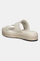 Obuwie Calvin Klein klapki skórzane FLATFORM WEDGE SLIDE - HE HW0HW02374 beżowy