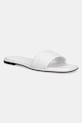 Calvin Klein ciabatte slide FLAT SLIDE - HE tessile bianco HW0HW02378