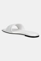 Încălțăminte Calvin Klein papuci FLAT SLIDE - HE HW0HW02378 alb