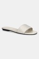 Calvin Klein papuci FLAT SLIDE - JACQ textil bej HW0HW02388