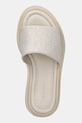 Pantofle Calvin Klein FLATFORM SLIDE - JACQ béžová HW0HW02461