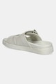 Шкіряні шльопанці Calvin Klein FLAT ADJ SLIDE EYELET HW0HW02489 бежевий SS25