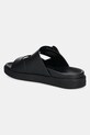 Обувь Кожаные шлепанцы Calvin Klein FLAT ADJ SLIDE EYELET HW0HW02489 чёрный