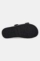 Кожаные шлепанцы Calvin Klein FLAT ADJ SLIDE EYELET HW0HW02489 чёрный