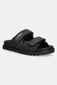 Παντόφλες Guess FADELIZE φλατ μαύρο FLJFDE.FAP19.BLACK