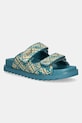 Παντόφλες Guess FADELIZZ φλατ τιρκουάζ FLJFZZ.FAB19.TEAL