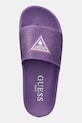 Guess klapki BEACH SLIPPERS STRASS fioletowy E4GZ25.BB00F.G482