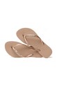 Havaianas slapi SLIM METAL LOGO AND CRYSTAL 4129769.3581 bej