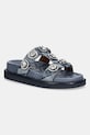 Kurt Geiger London klapki Orson Crystal Sandal pozostałe niebieski 9107188669.DENIM