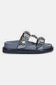 Pantofle Kurt Geiger London Orson Crystal Sandal 9107188669.DENIM modrá SS25