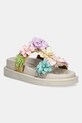Шлепанцы Kurt Geiger London Orson Flower платформа бежевый 4353969609.MULTOTH