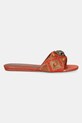 Шлепанцы Kurt Geiger London Kensington Flat Jewel 4368855609.REDCOMB оранжевый SS25