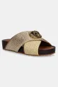 Kurt Geiger London klapki Chelsea Cross Strap syntetyczny złoty 3973166189.GOLDCOMB