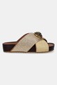 Kurt Geiger London klapki Chelsea Cross Strap 3973166189.GOLDCOMB złoty SS25