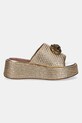 Šľapky Kurt Geiger London Chelsea Flatform Mule 4367443999.BEIGECOMB zlatá SS25