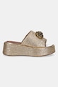 Kurt Geiger London klapki Chelsea Flatform Mule 4367443999.BEIGECOMB złoty SS25