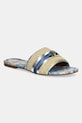 Kurt Geiger London papucs Southbank Flat Sandal műszálas lakkbőr arany 2025249689.BEIGEOTH